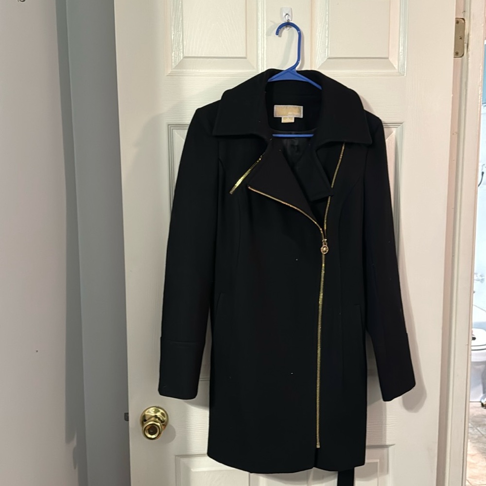 Black Michael Kors Pea Coat